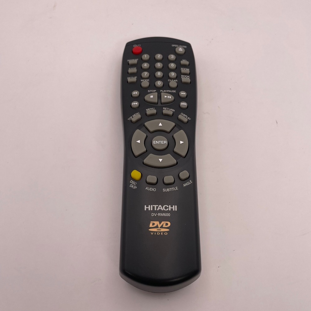 Hitachi DV-RM600 DVD Player Remote Control Black Replacement Controller